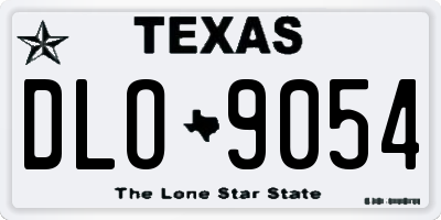 TX license plate DLO9054