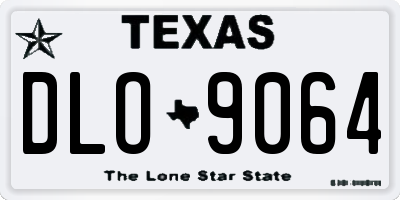 TX license plate DLO9064