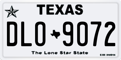 TX license plate DLO9072