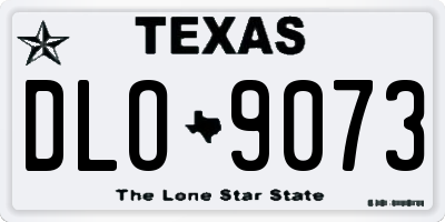 TX license plate DLO9073