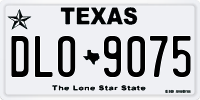 TX license plate DLO9075