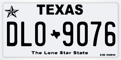TX license plate DLO9076