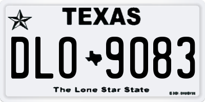 TX license plate DLO9083