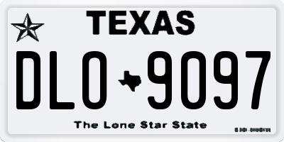 TX license plate DLO9097