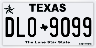 TX license plate DLO9099