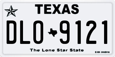 TX license plate DLO9121