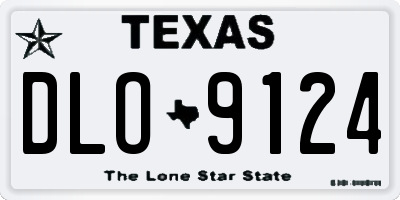 TX license plate DLO9124