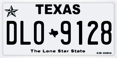 TX license plate DLO9128
