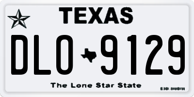 TX license plate DLO9129