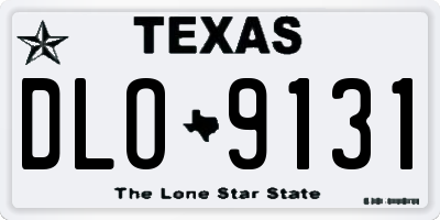 TX license plate DLO9131