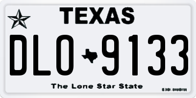 TX license plate DLO9133