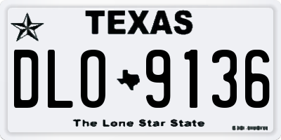 TX license plate DLO9136