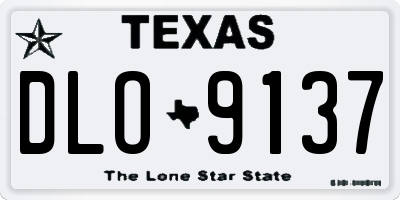 TX license plate DLO9137