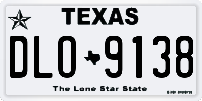 TX license plate DLO9138