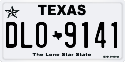 TX license plate DLO9141