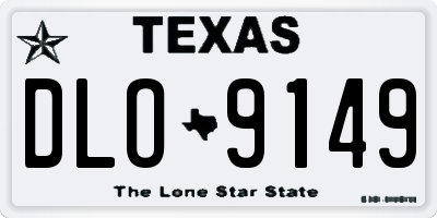 TX license plate DLO9149