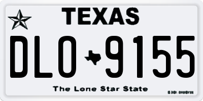 TX license plate DLO9155