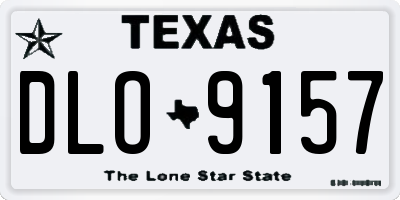 TX license plate DLO9157