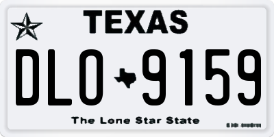 TX license plate DLO9159