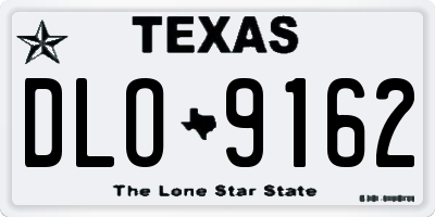 TX license plate DLO9162