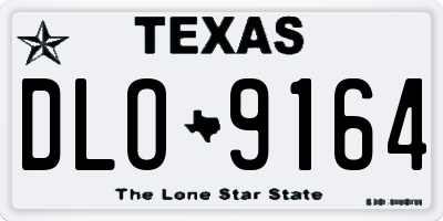 TX license plate DLO9164