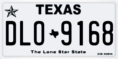TX license plate DLO9168