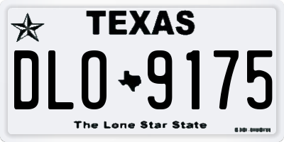 TX license plate DLO9175
