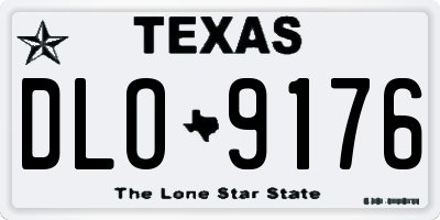 TX license plate DLO9176
