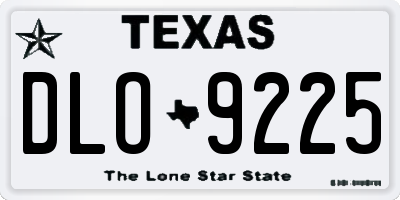 TX license plate DLO9225