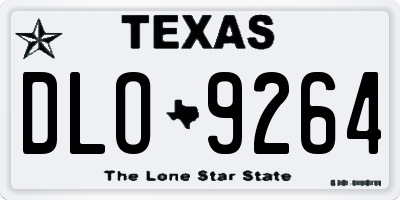 TX license plate DLO9264