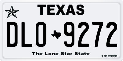 TX license plate DLO9272