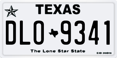 TX license plate DLO9341