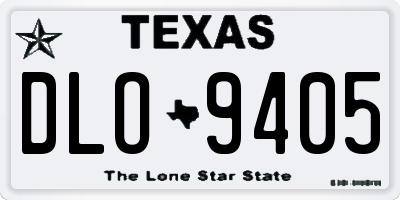 TX license plate DLO9405