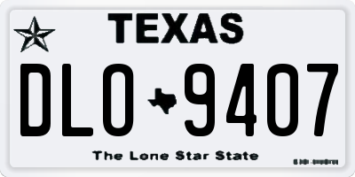 TX license plate DLO9407