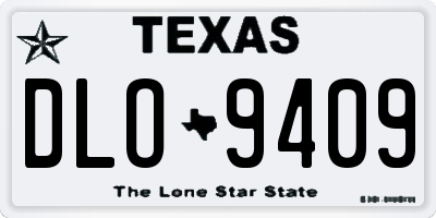 TX license plate DLO9409