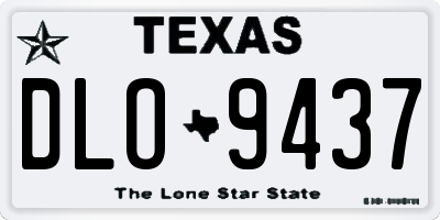 TX license plate DLO9437