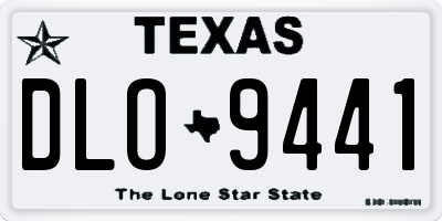 TX license plate DLO9441