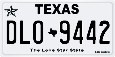 TX license plate DLO9442