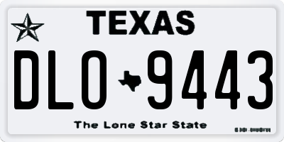 TX license plate DLO9443