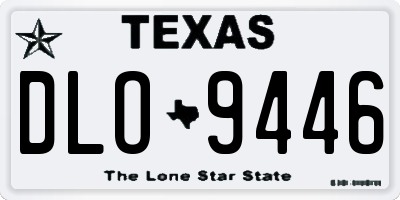 TX license plate DLO9446