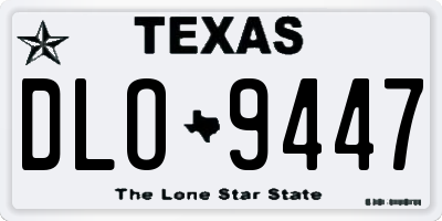 TX license plate DLO9447