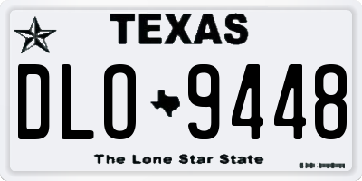 TX license plate DLO9448