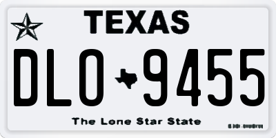TX license plate DLO9455