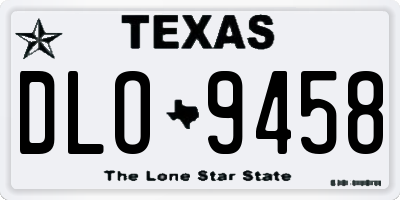 TX license plate DLO9458