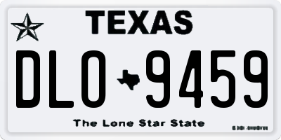 TX license plate DLO9459