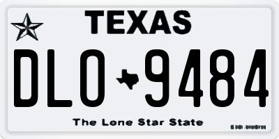 TX license plate DLO9484