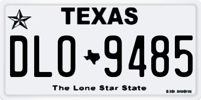 TX license plate DLO9485