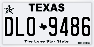 TX license plate DLO9486