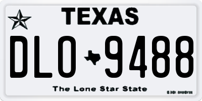 TX license plate DLO9488