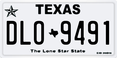 TX license plate DLO9491